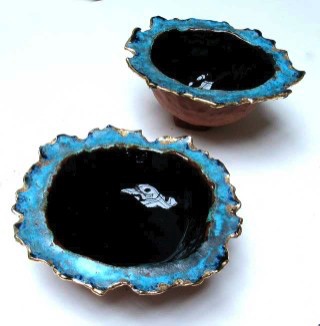 Blue Rim Bowls
15cm diam, (2007)